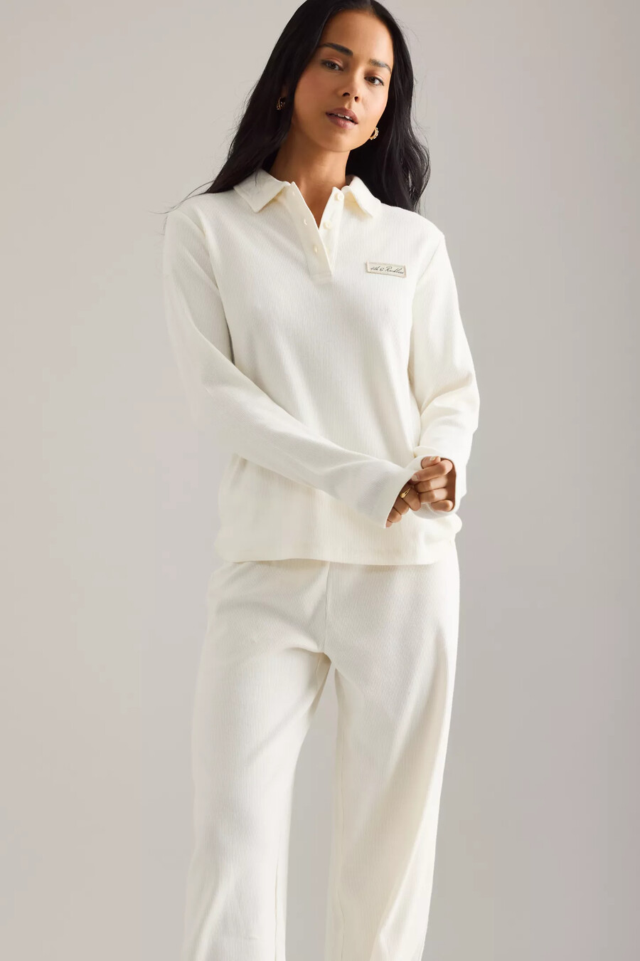 4th reckless liliana long-sleeve polo top