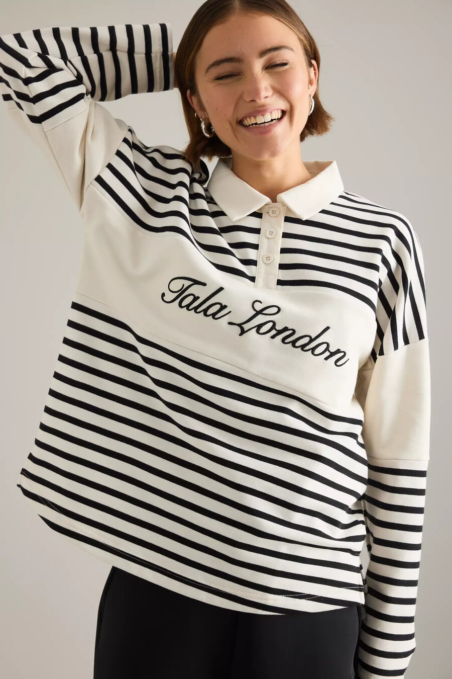 tala rugby polo sweatshirt