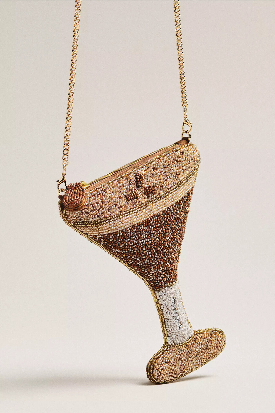 beaded icon crossbody bag