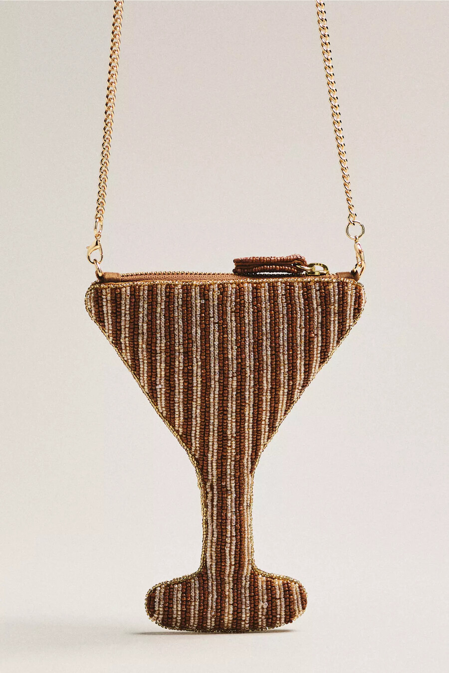 beaded icon crossbody bag