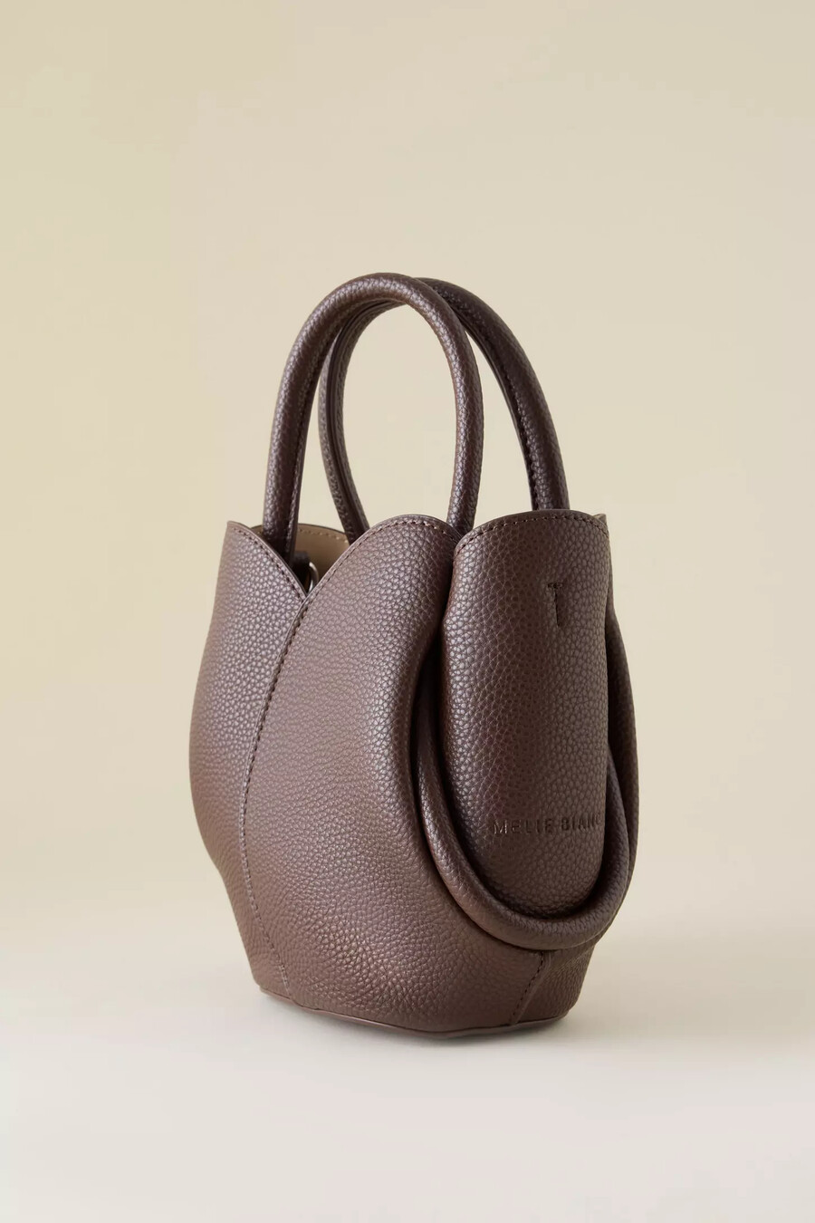 melie bianco tulip top-handle crossbody mini tote bag