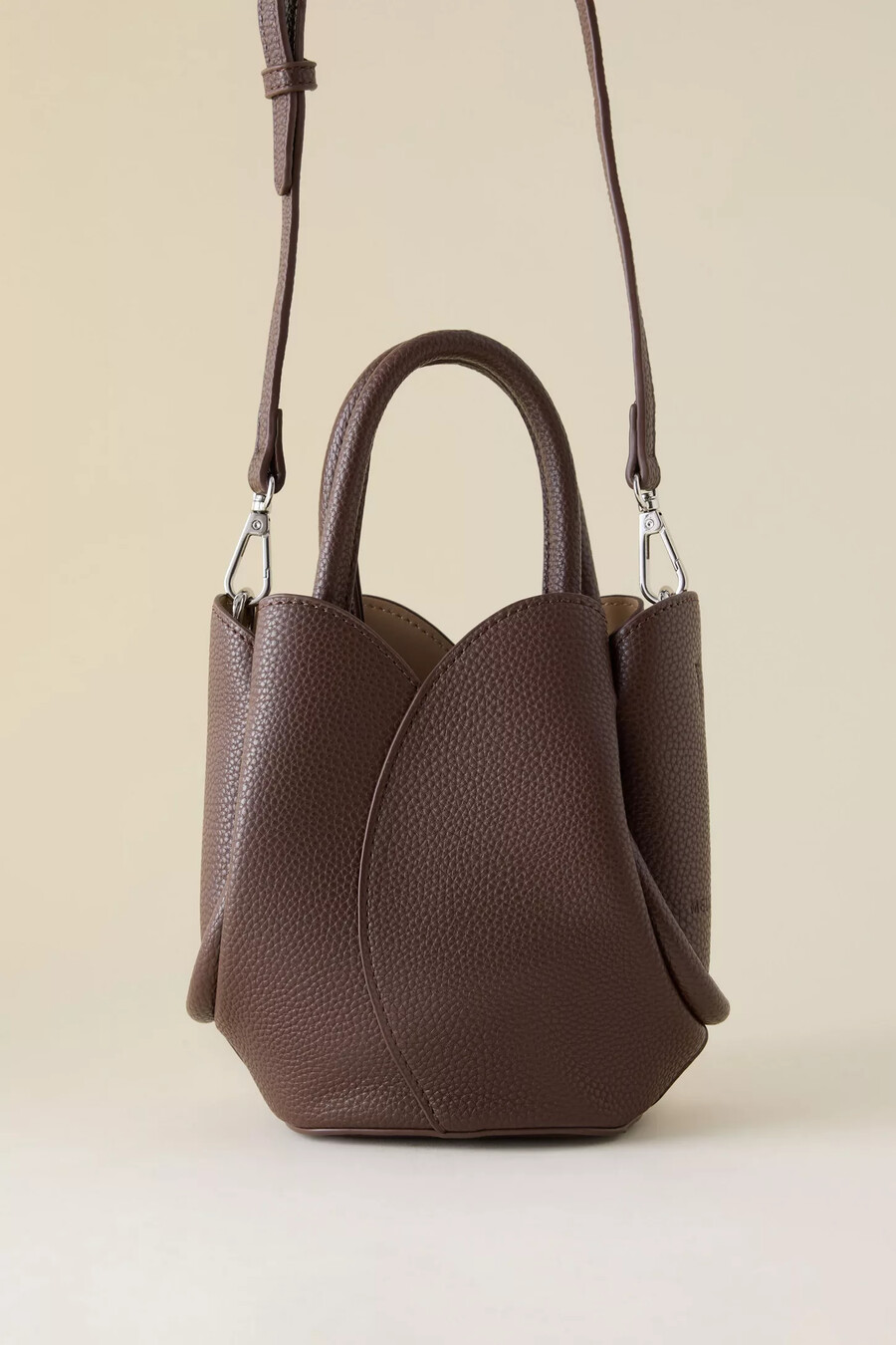 melie bianco tulip top-handle crossbody mini tote bag