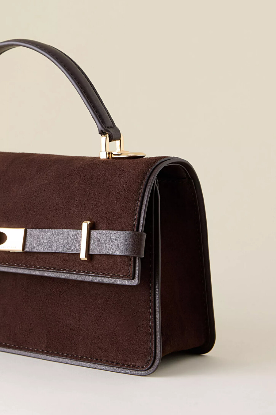 charles keith arlet belted top handle bag