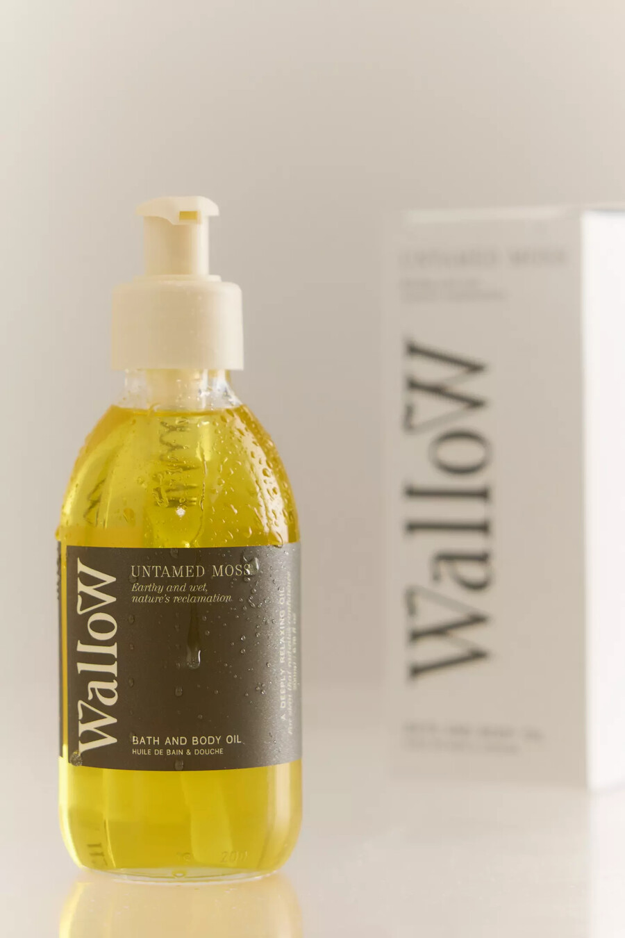 wallow untamed moss bath body oil