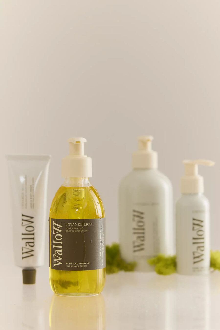 wallow untamed moss bath body oil