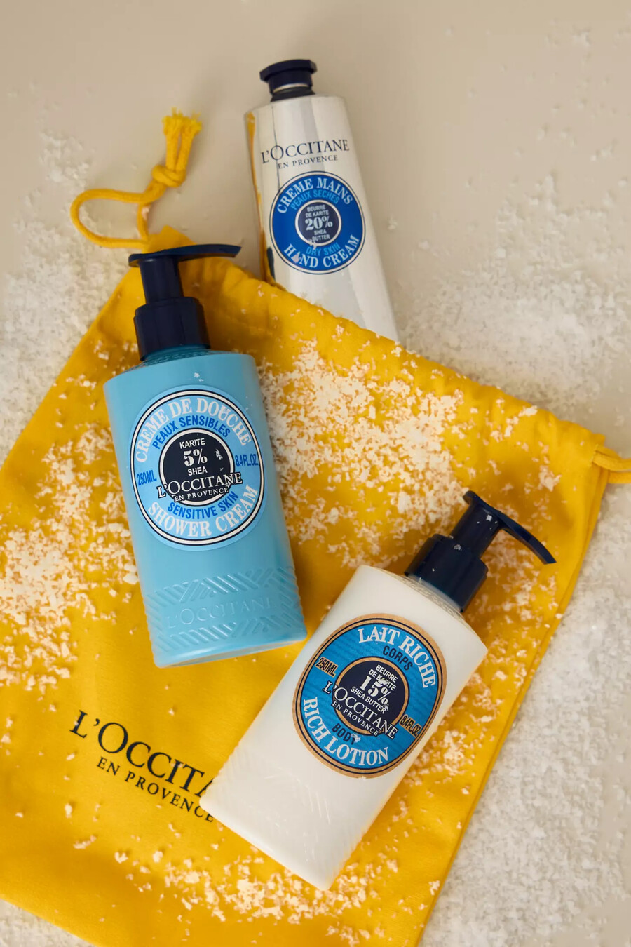 loccitane shea butter bodycare collection gift set