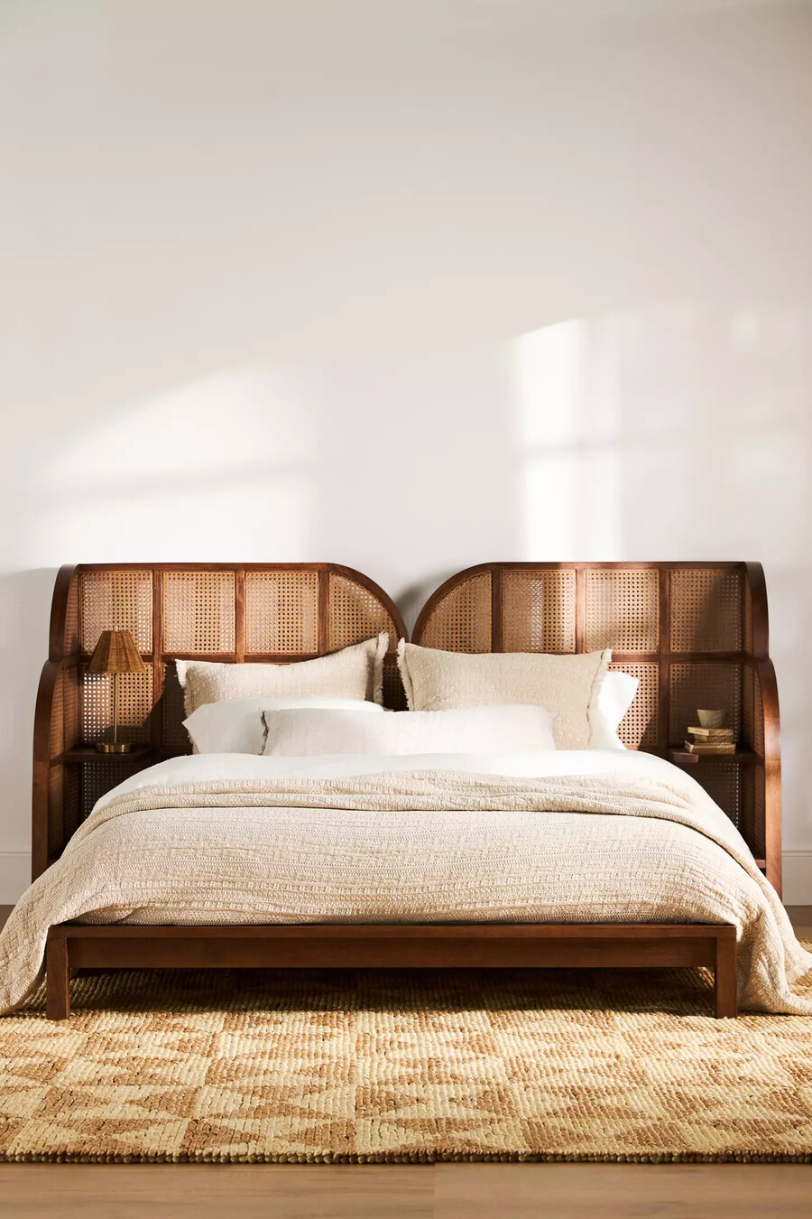 nest rattan nightstand bed