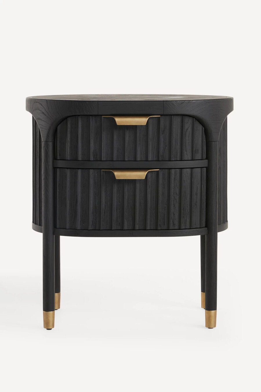 isla fluted bedside table