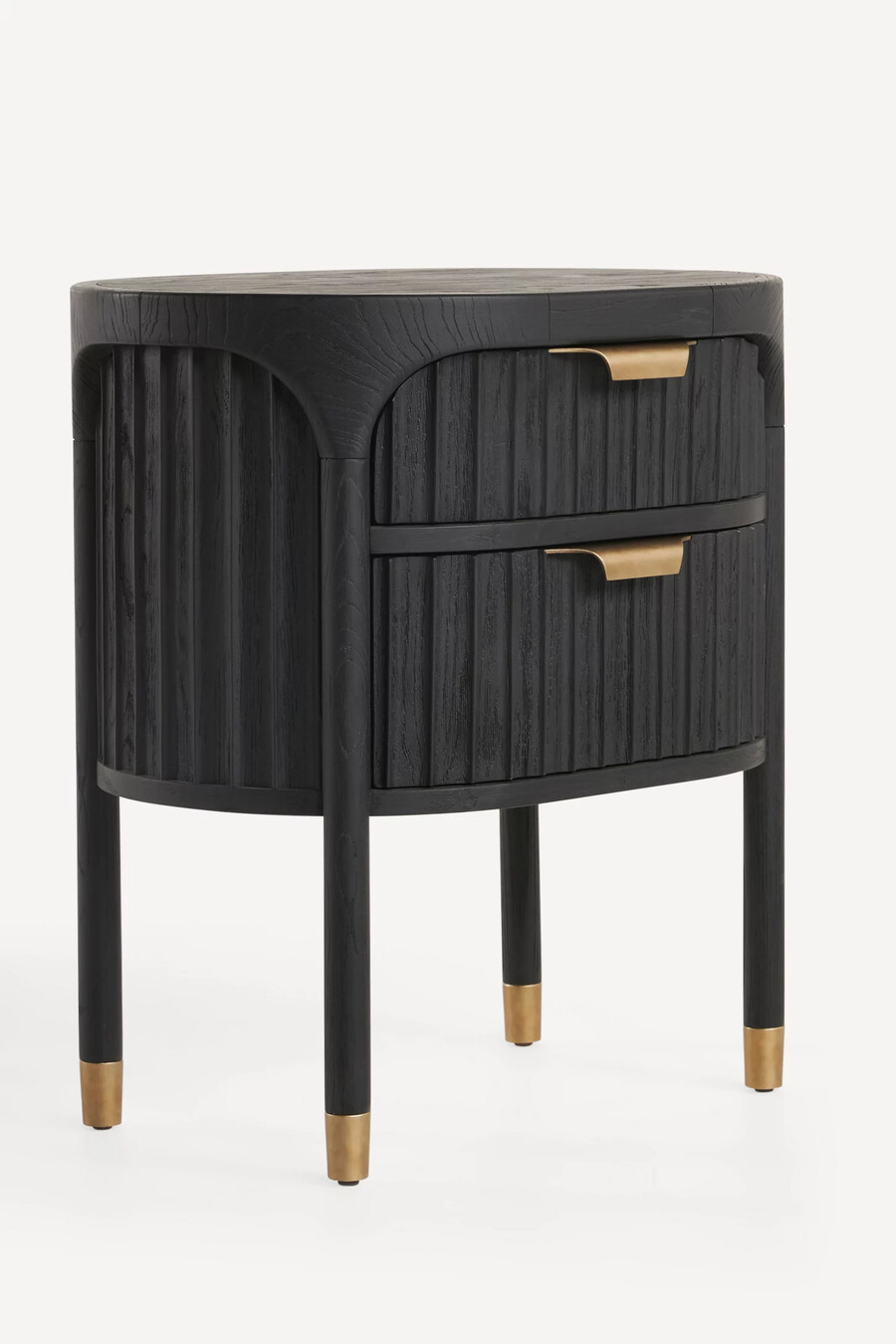 isla fluted bedside table