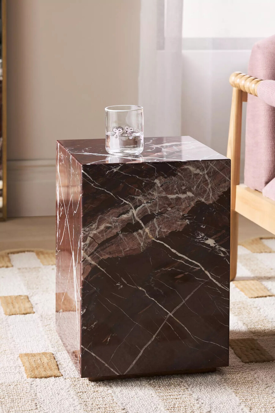 grayson marble side table