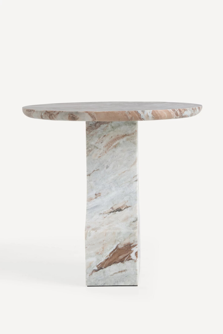 teo marble round side table