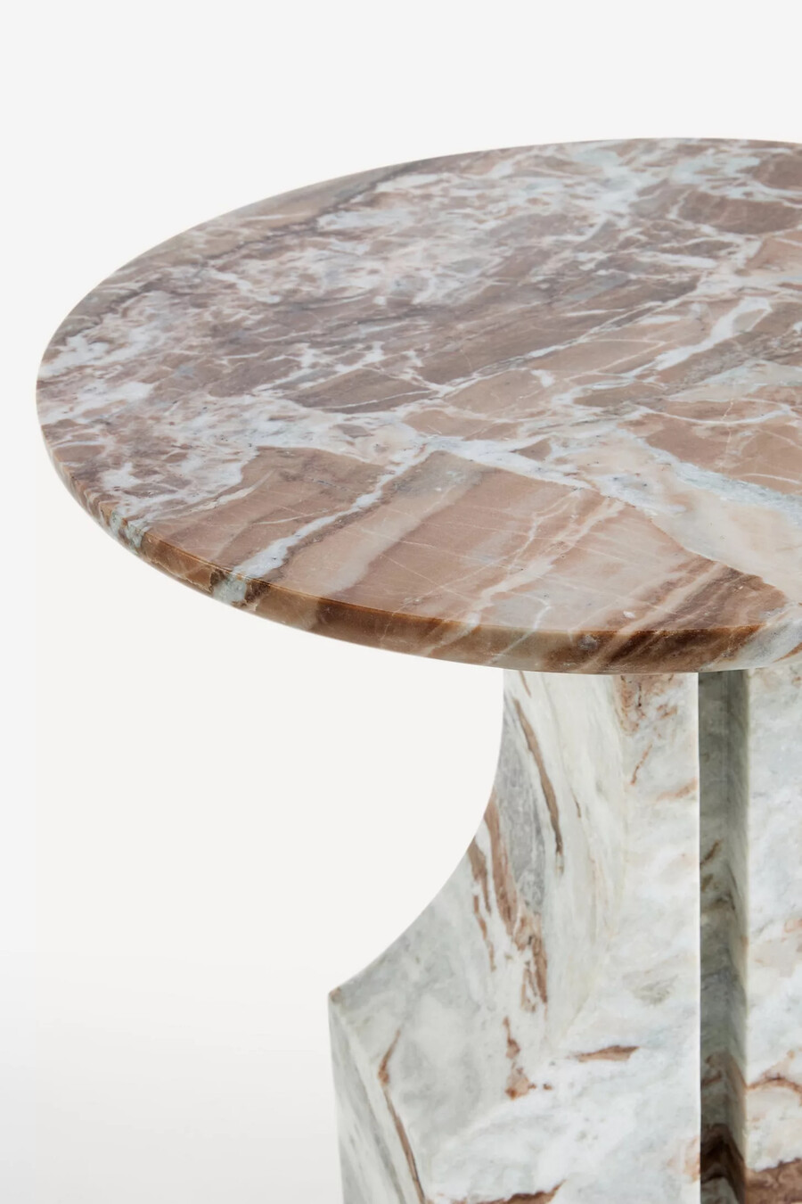 teo marble round side table