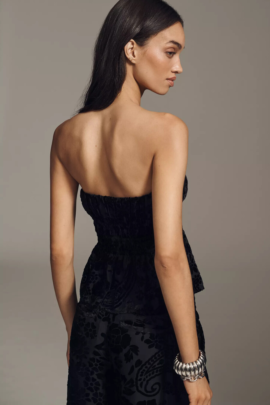 the somerset strapless blouse