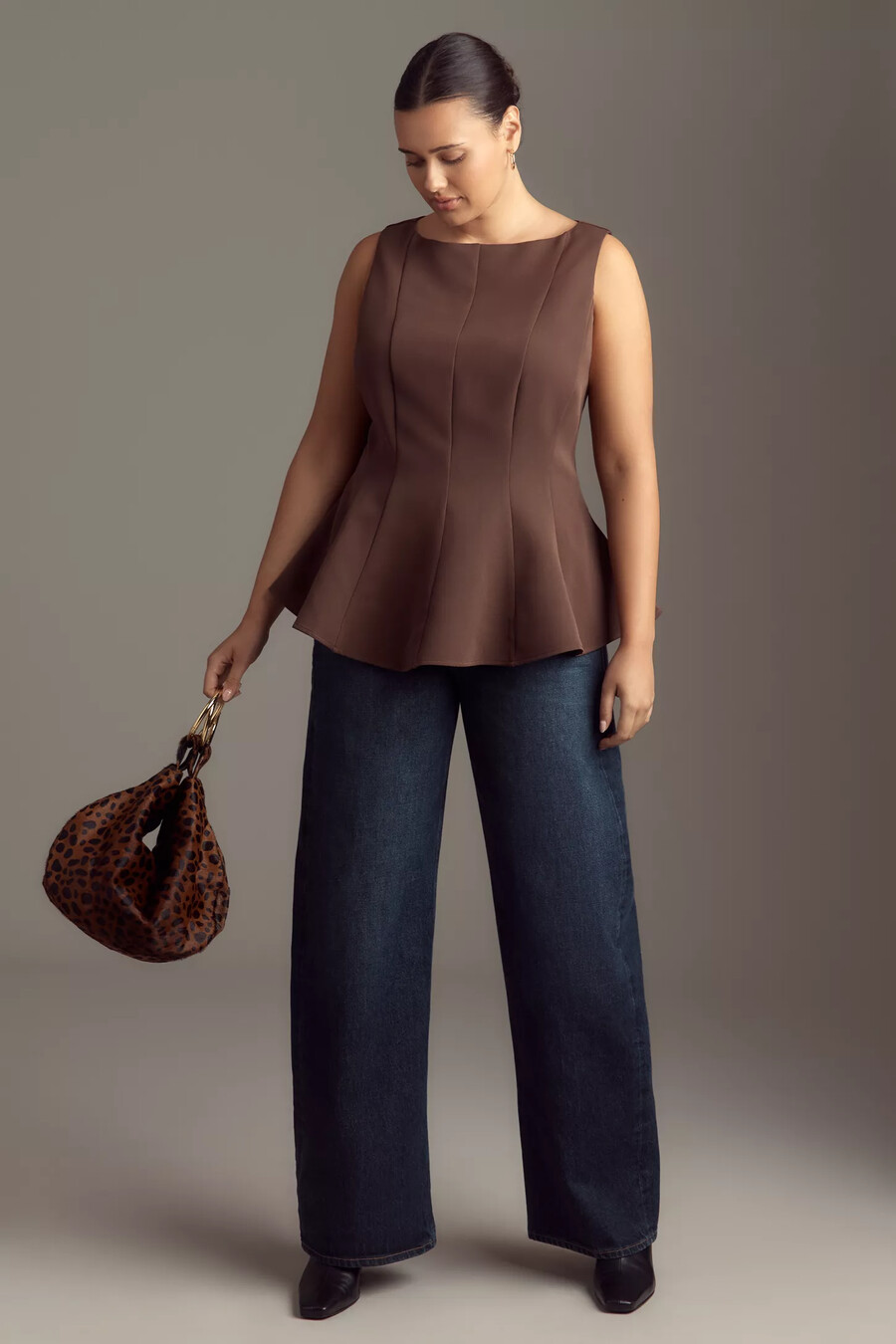 en elly sleeveless waisted top
