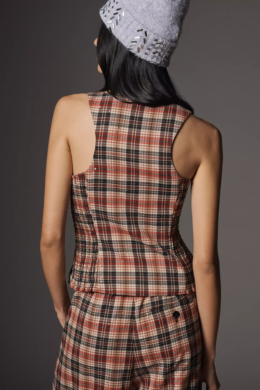 the halsey slim button-front vest