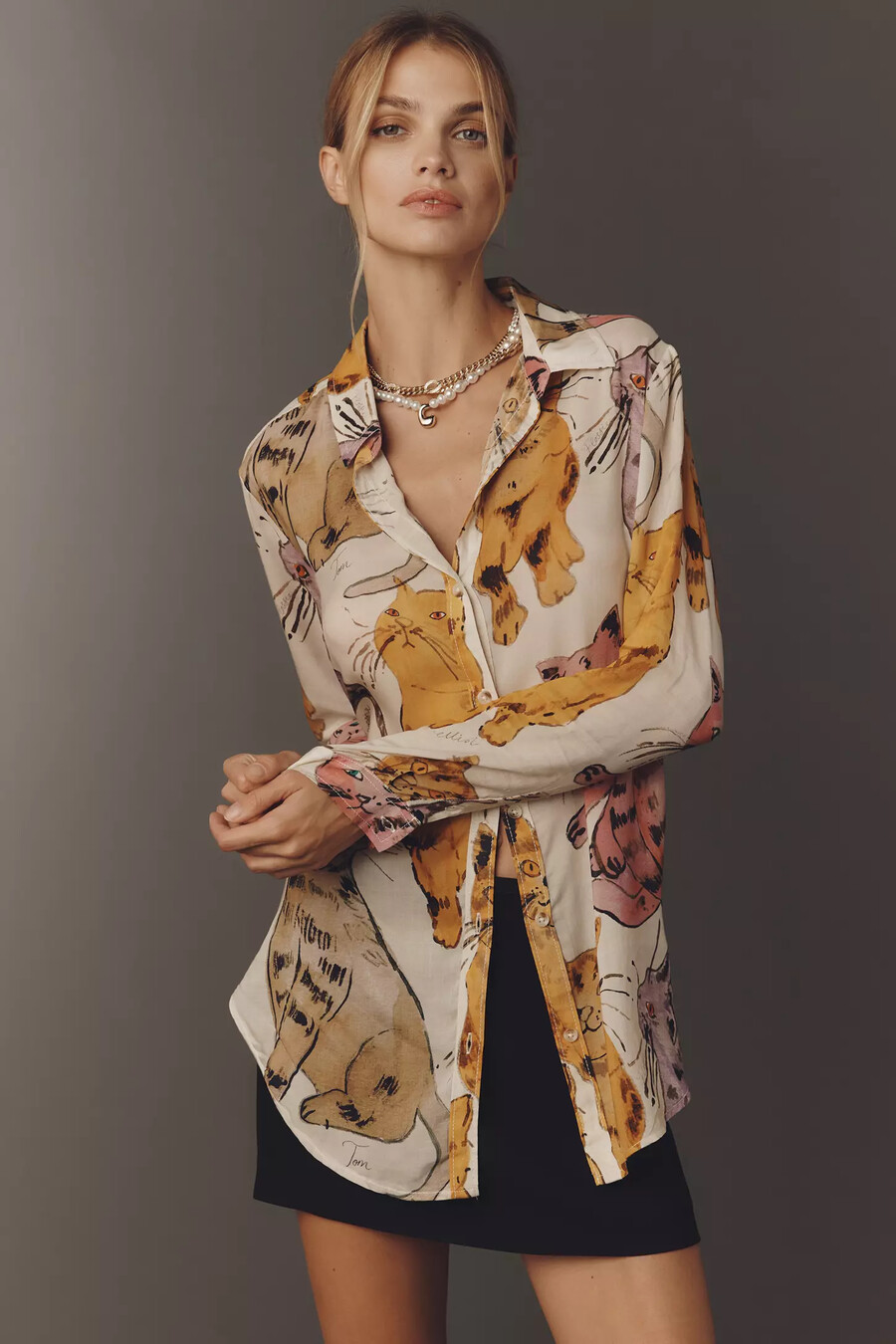 pilcro the romy relaxed shirt