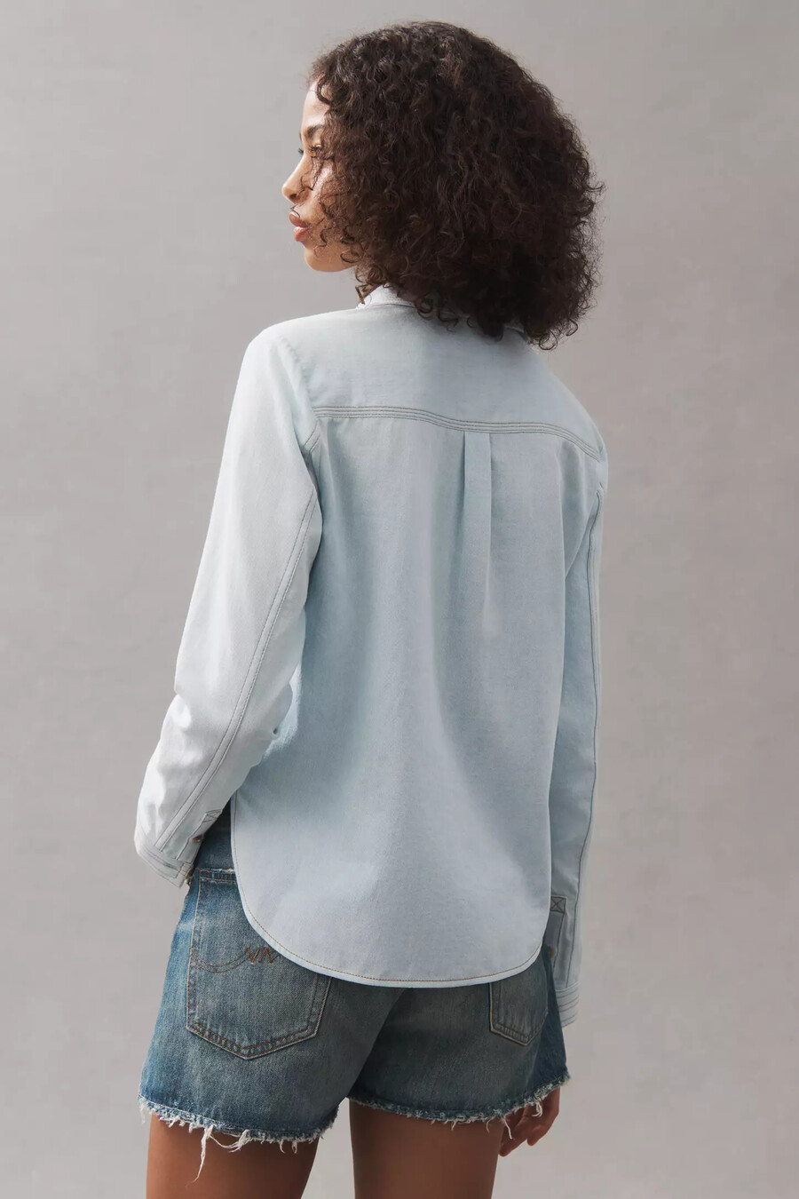 pilcro buttondown patch shirt