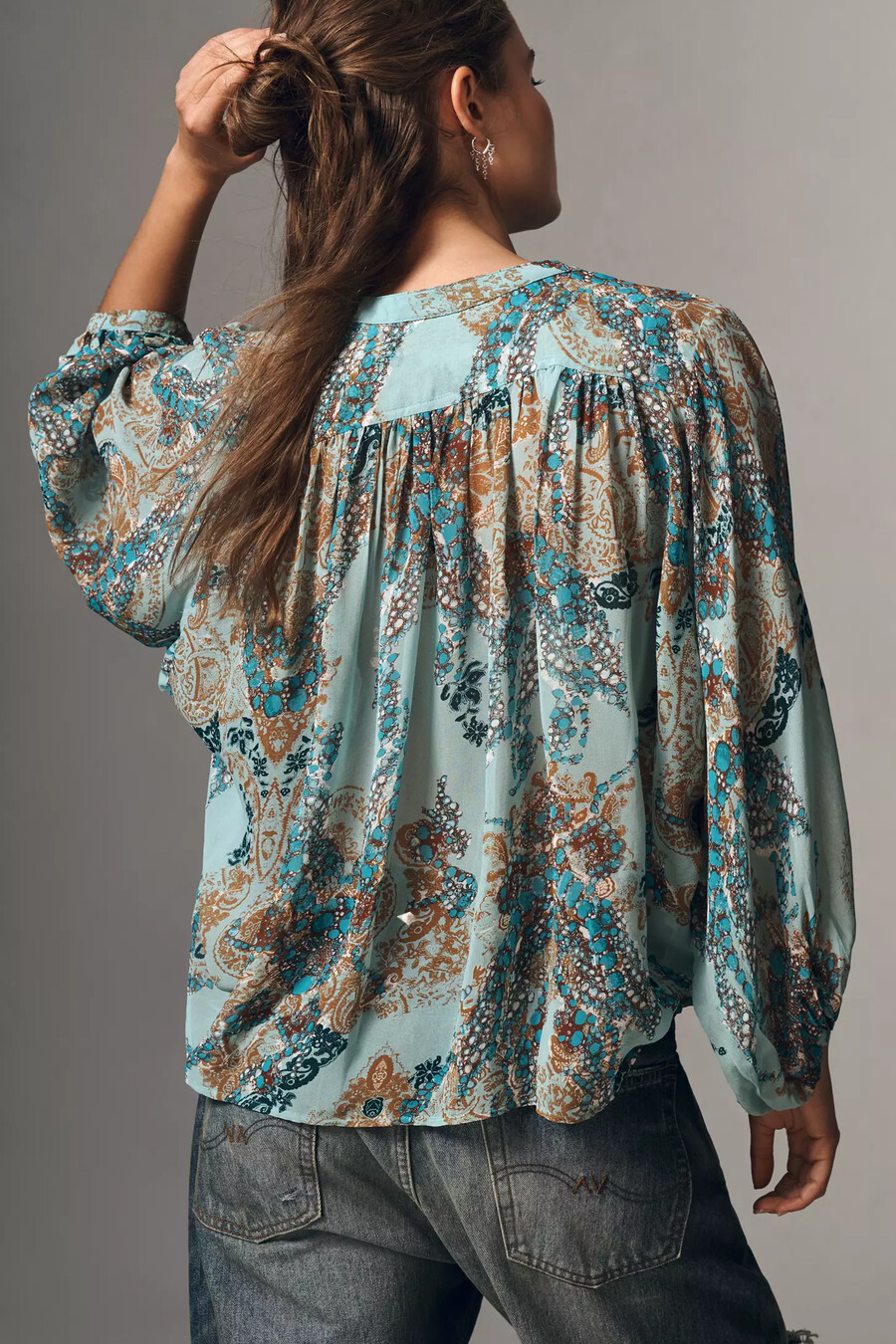 the sidney batwing blouse by pilcro shrunken edition