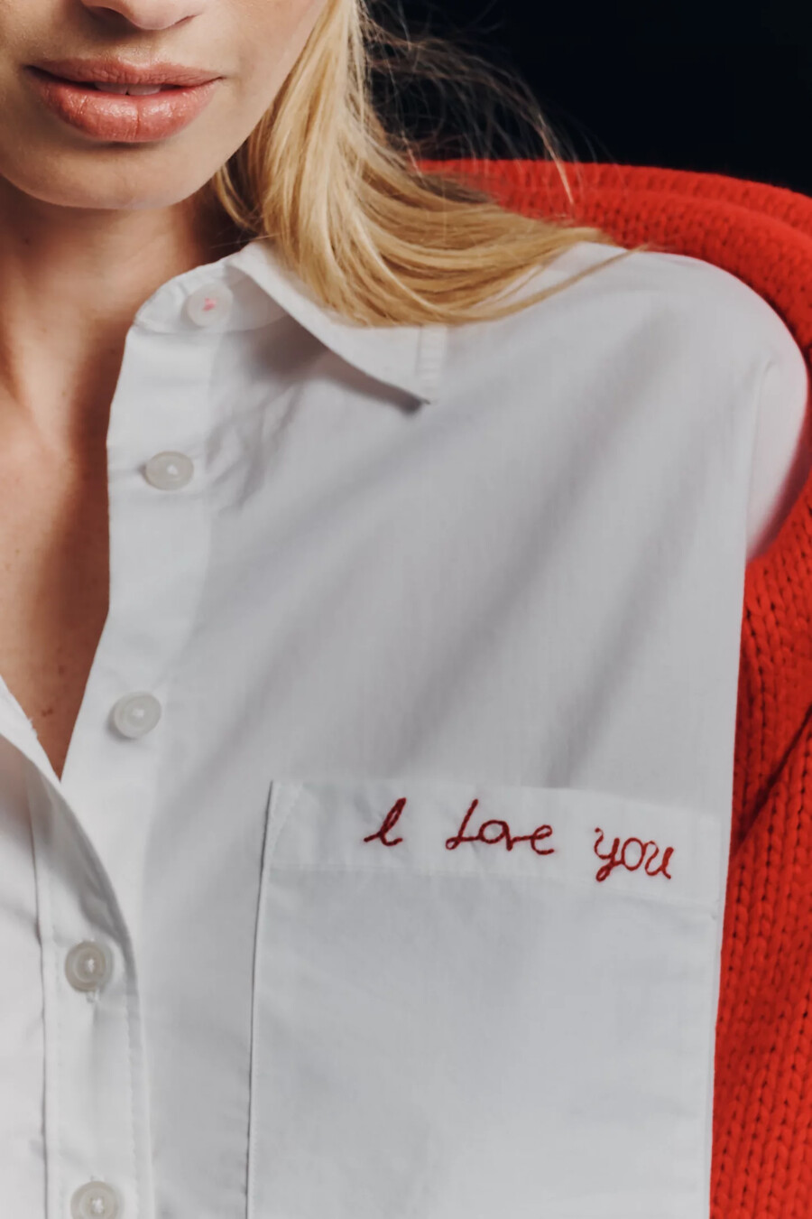maeve cropped buttondown shirt