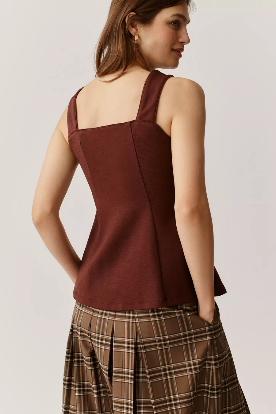 maeve structured longline vest