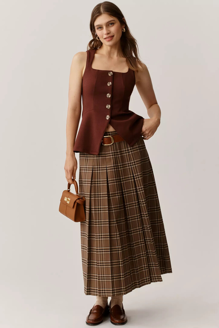 maeve structured longline vest