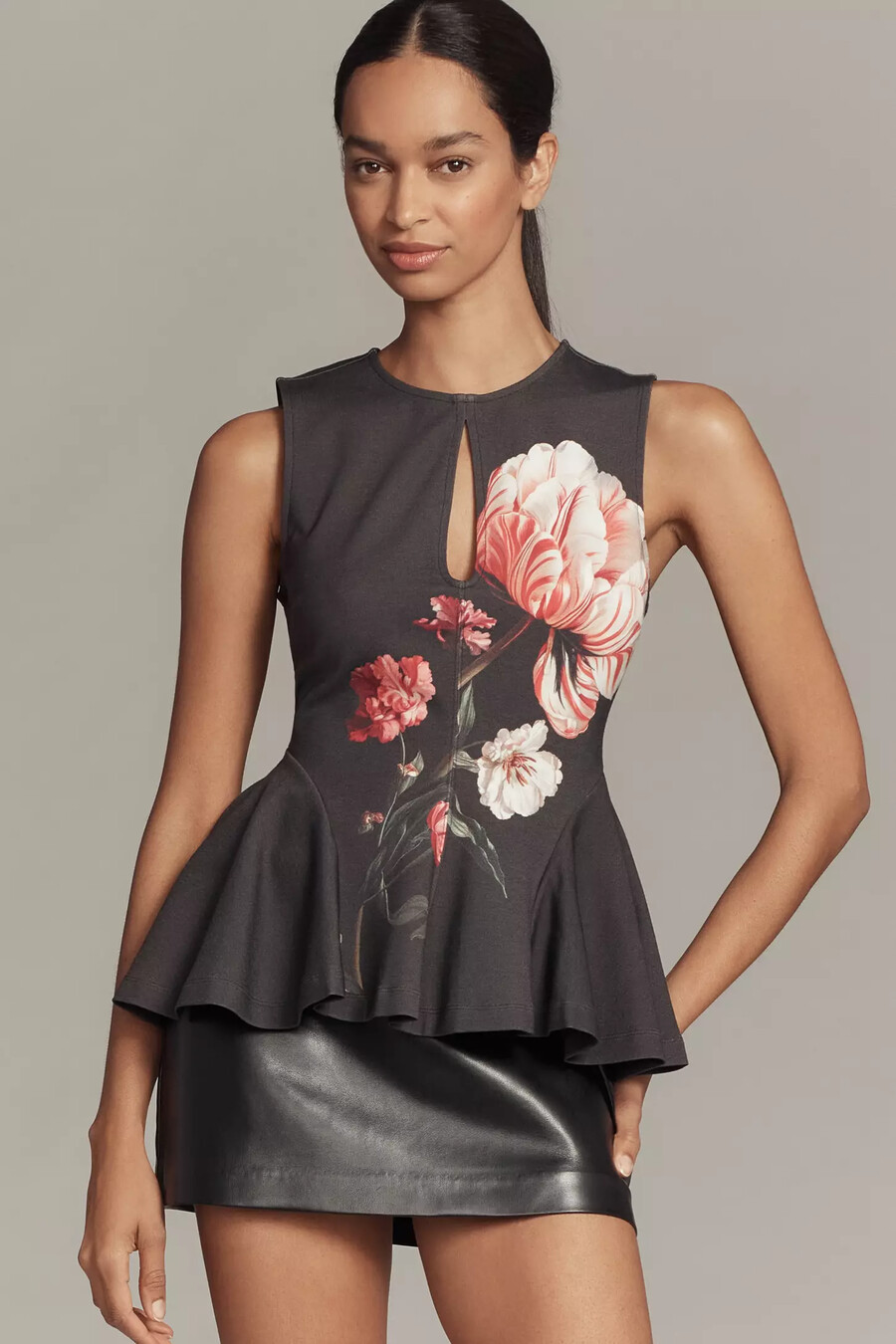 maeve night watch peplum tank top