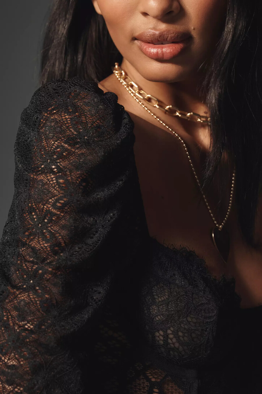 the giselle lace bustier long-sleeve edition