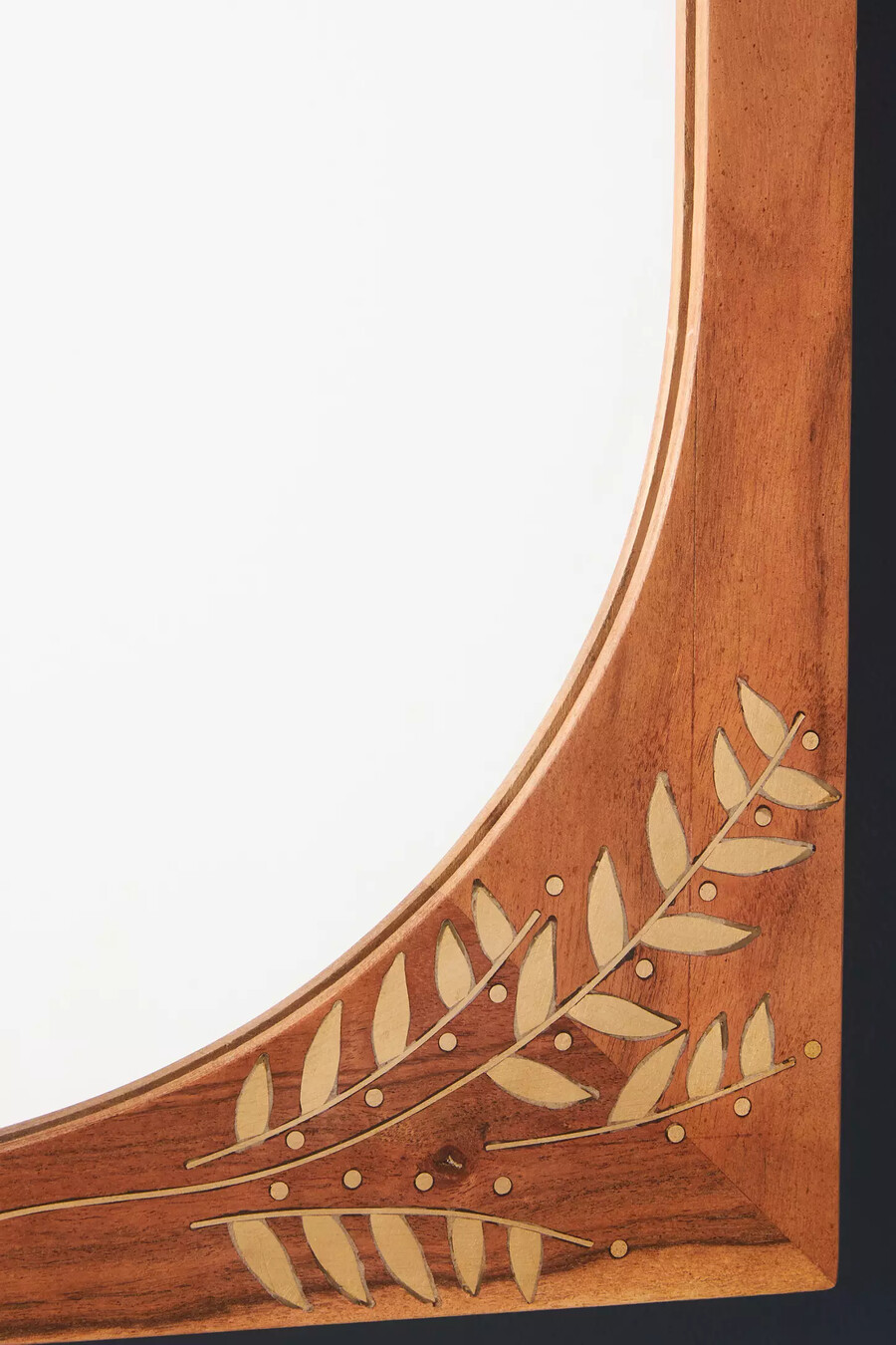 marta acacia wood mirrored bathroom wall cabinet