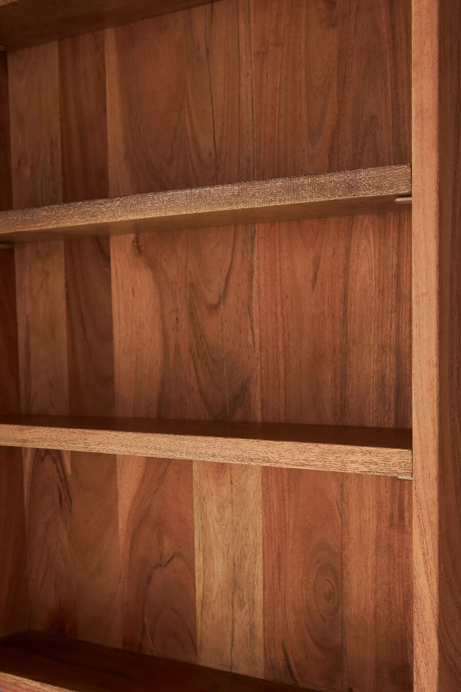 marta acacia wood mirrored bathroom wall cabinet