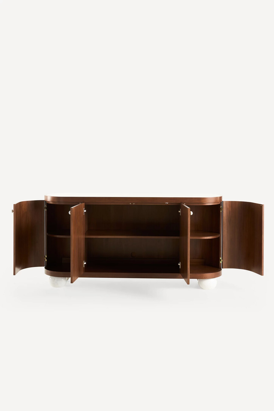 vivienne 68 marble top wood sideboard