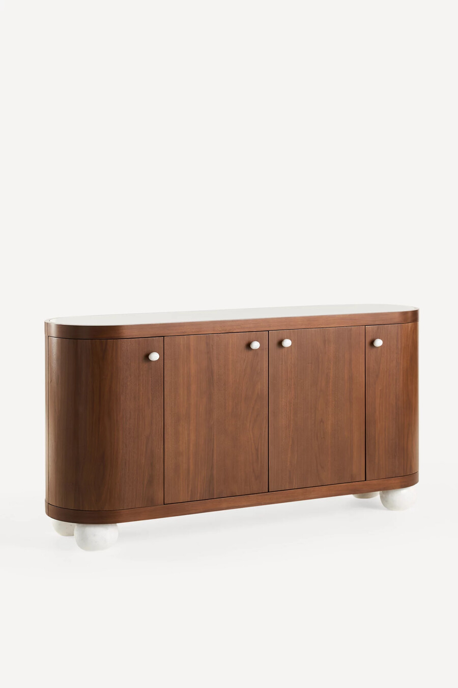 vivienne 68 marble top wood sideboard