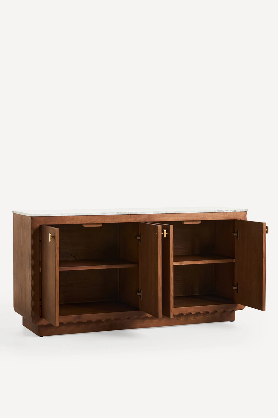 brentley rectangular marble top sideboard