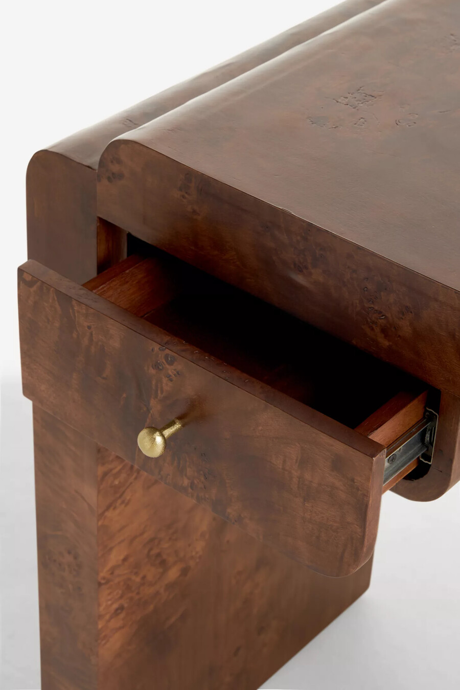 shura burl console table