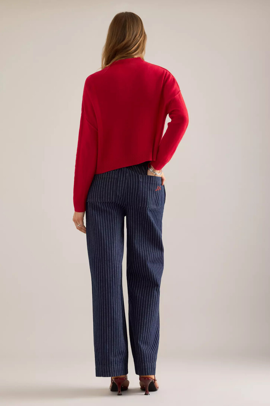 alani cashmere mock neck jumper pullover