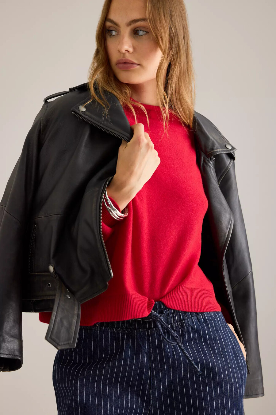 alani cashmere mock neck jumper pullover