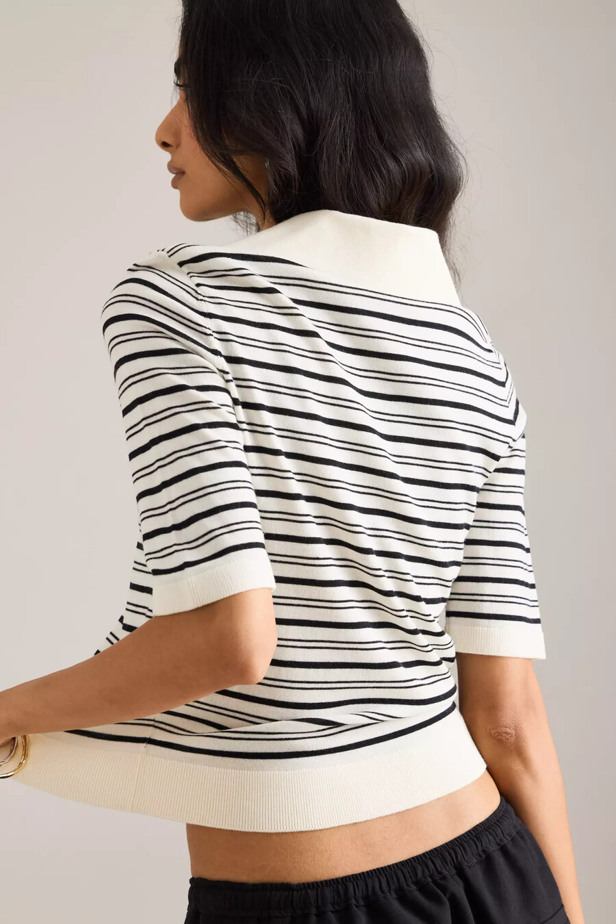 selected thea knit polo top