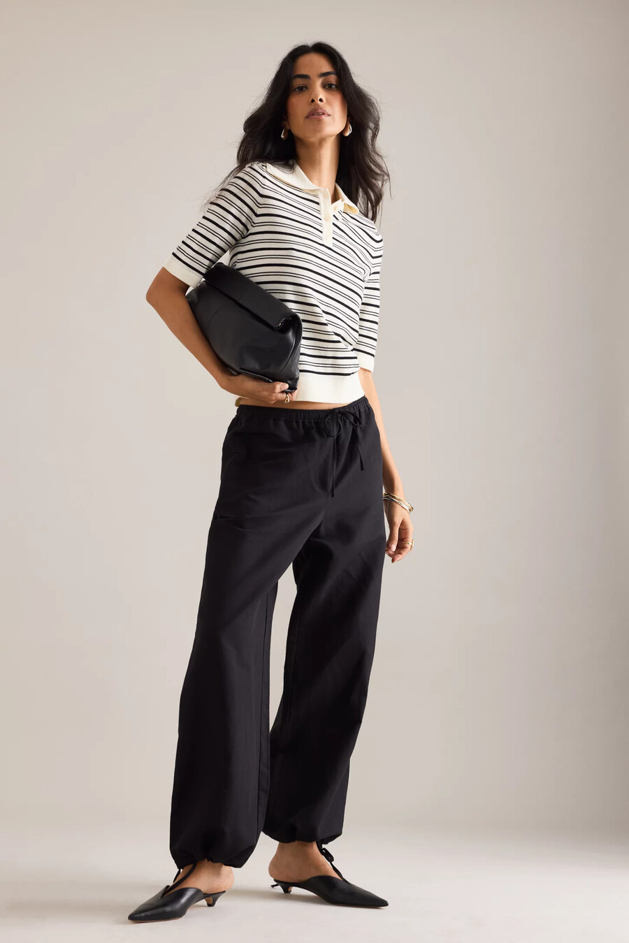 selected thea knit polo top