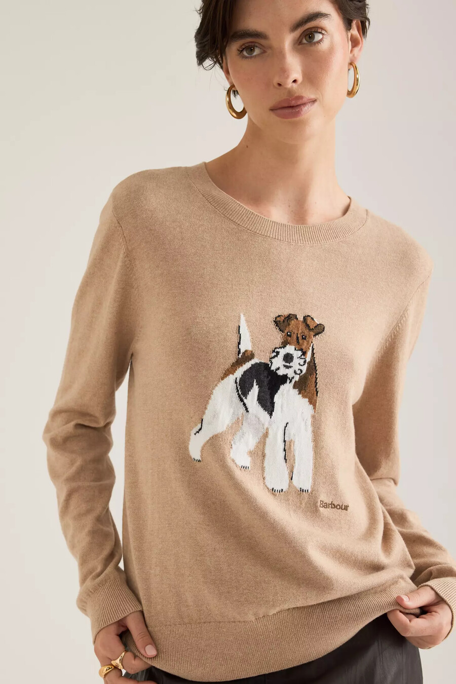 barbour fareham cotton cashmere jumper