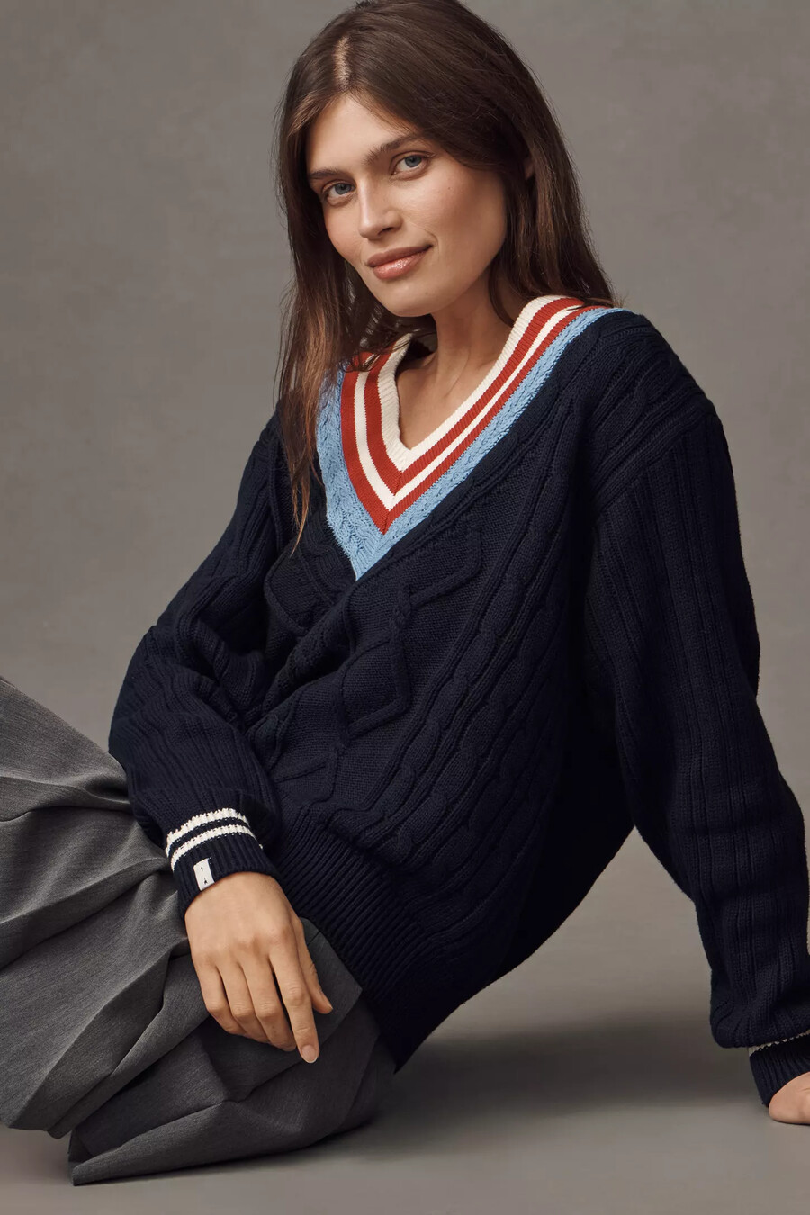 the upside x anthropologie josette v-neck jumper