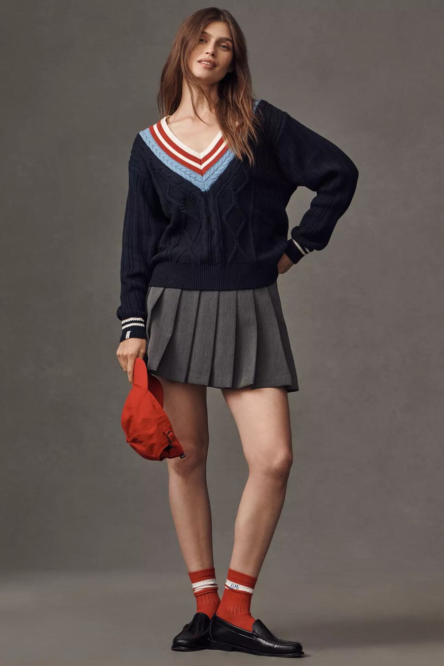 the upside x anthropologie josette v-neck jumper