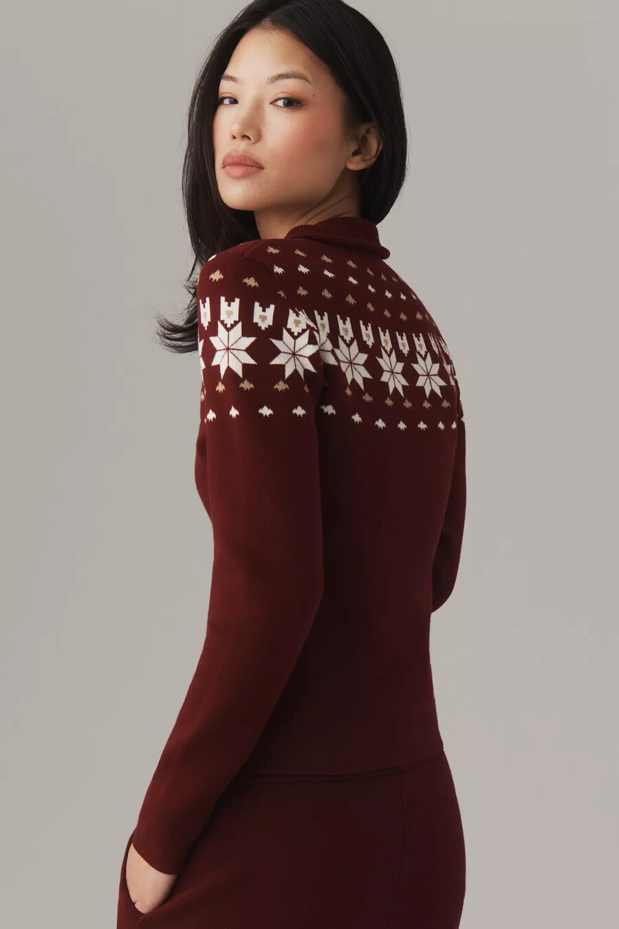 the upside blanche half-zip jumper