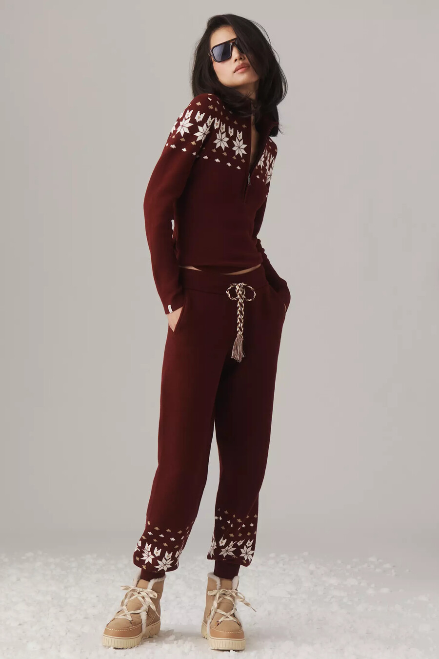 the upside blanche half-zip jumper