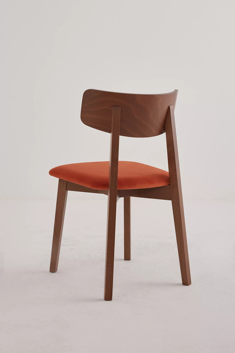 amy velvet-upholstered beech wood dining chairs set of 2