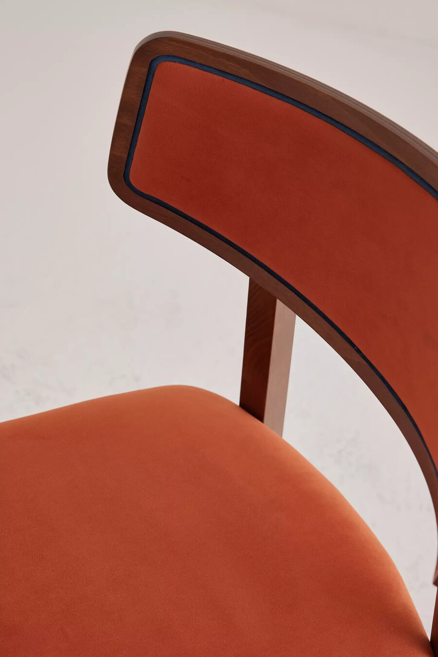 amy velvet-upholstered beech wood dining chairs set of 2
