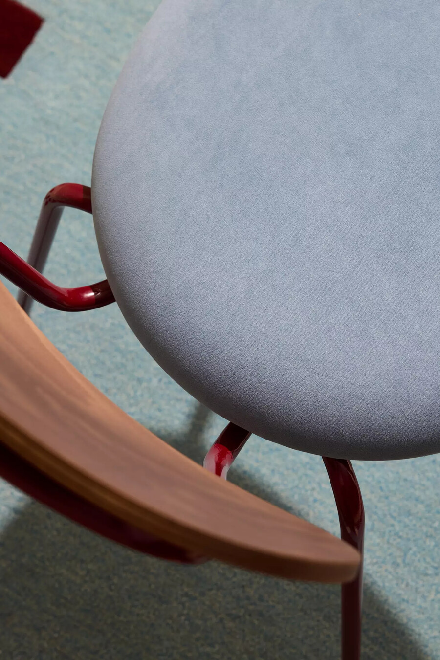 sueded velvet metal frame chair set of 2