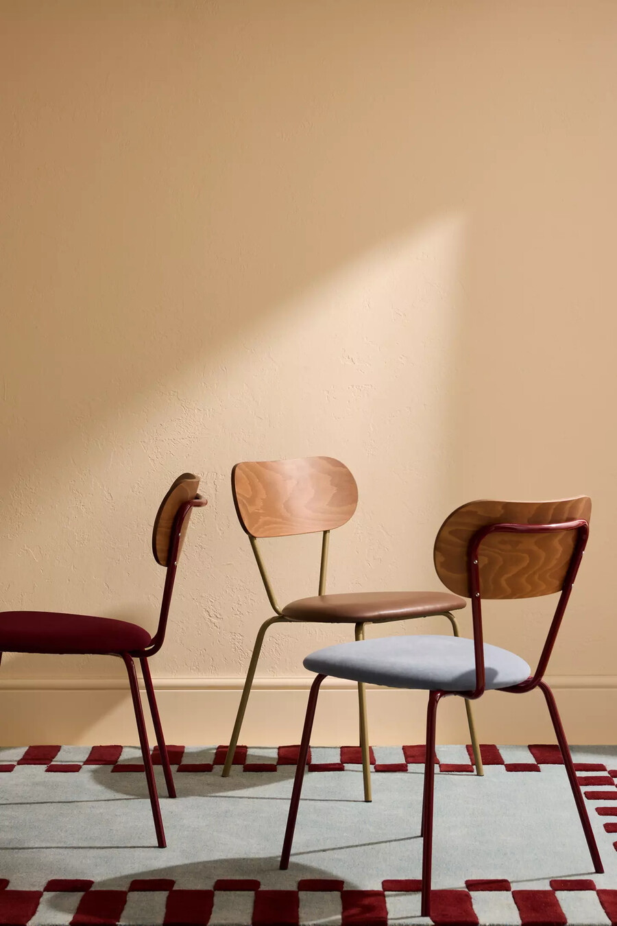 sueded velvet metal frame chair set of 2