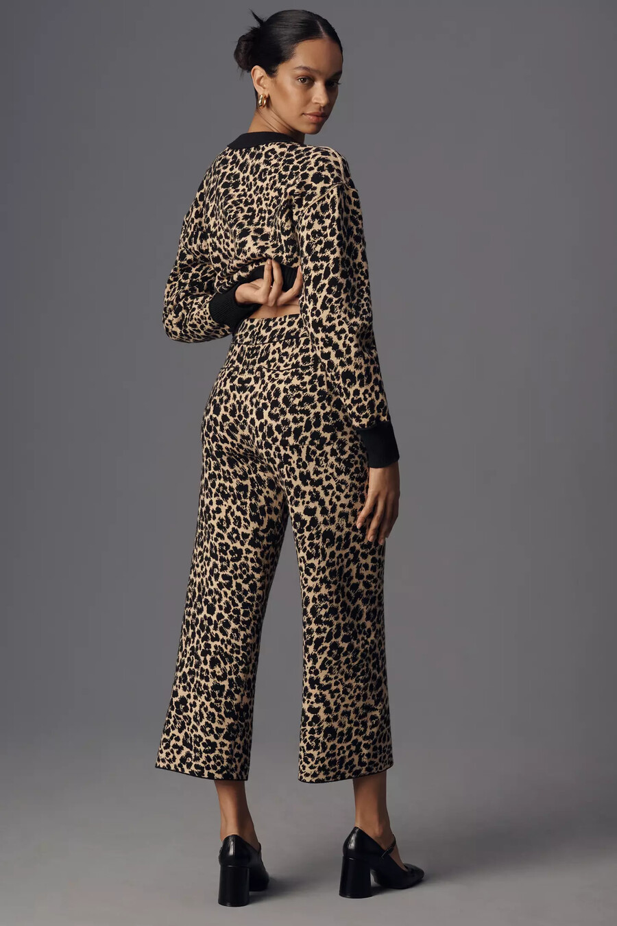 the colette knit crop wide-leg trousers by maeve