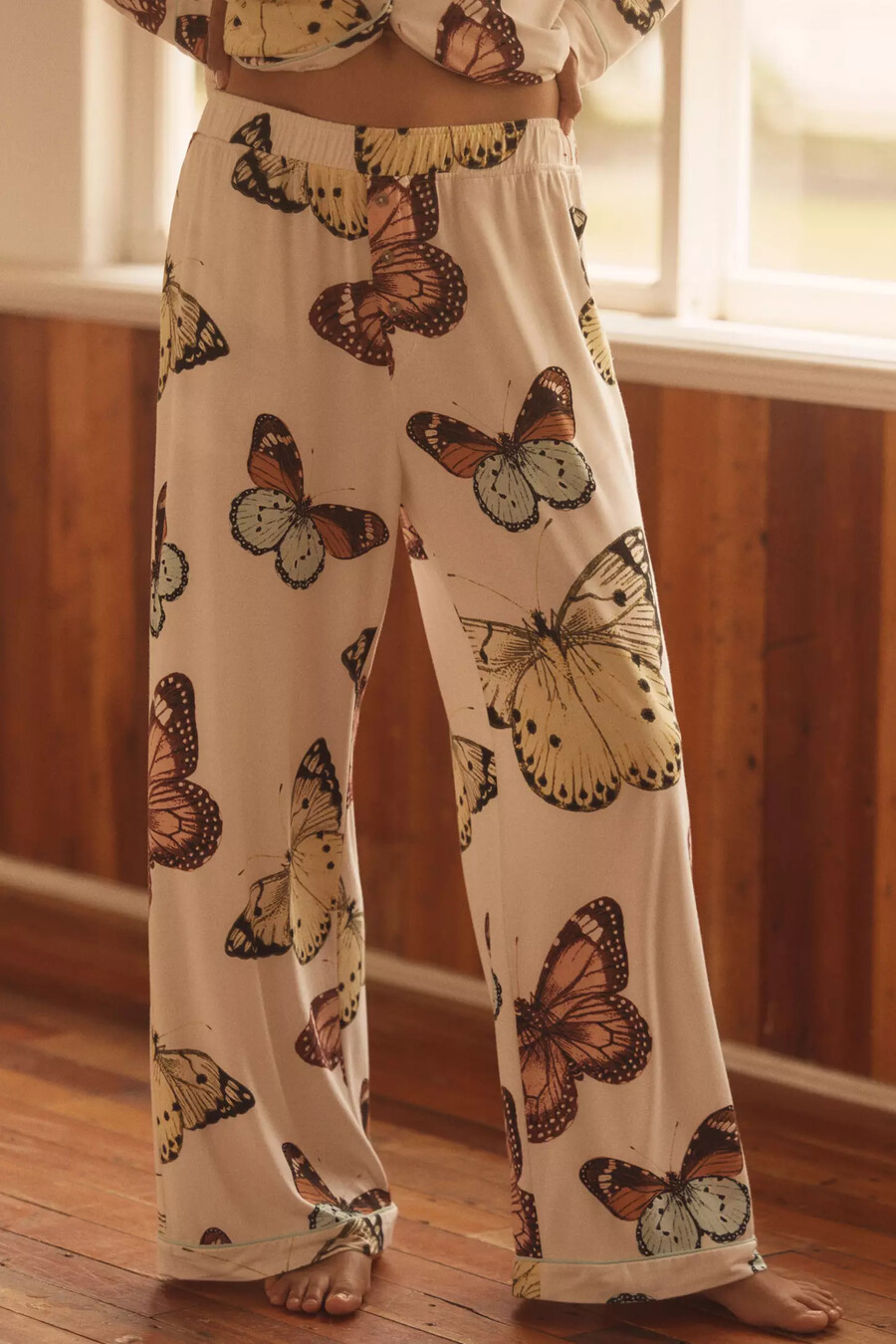the briar piped pyjama bottoms