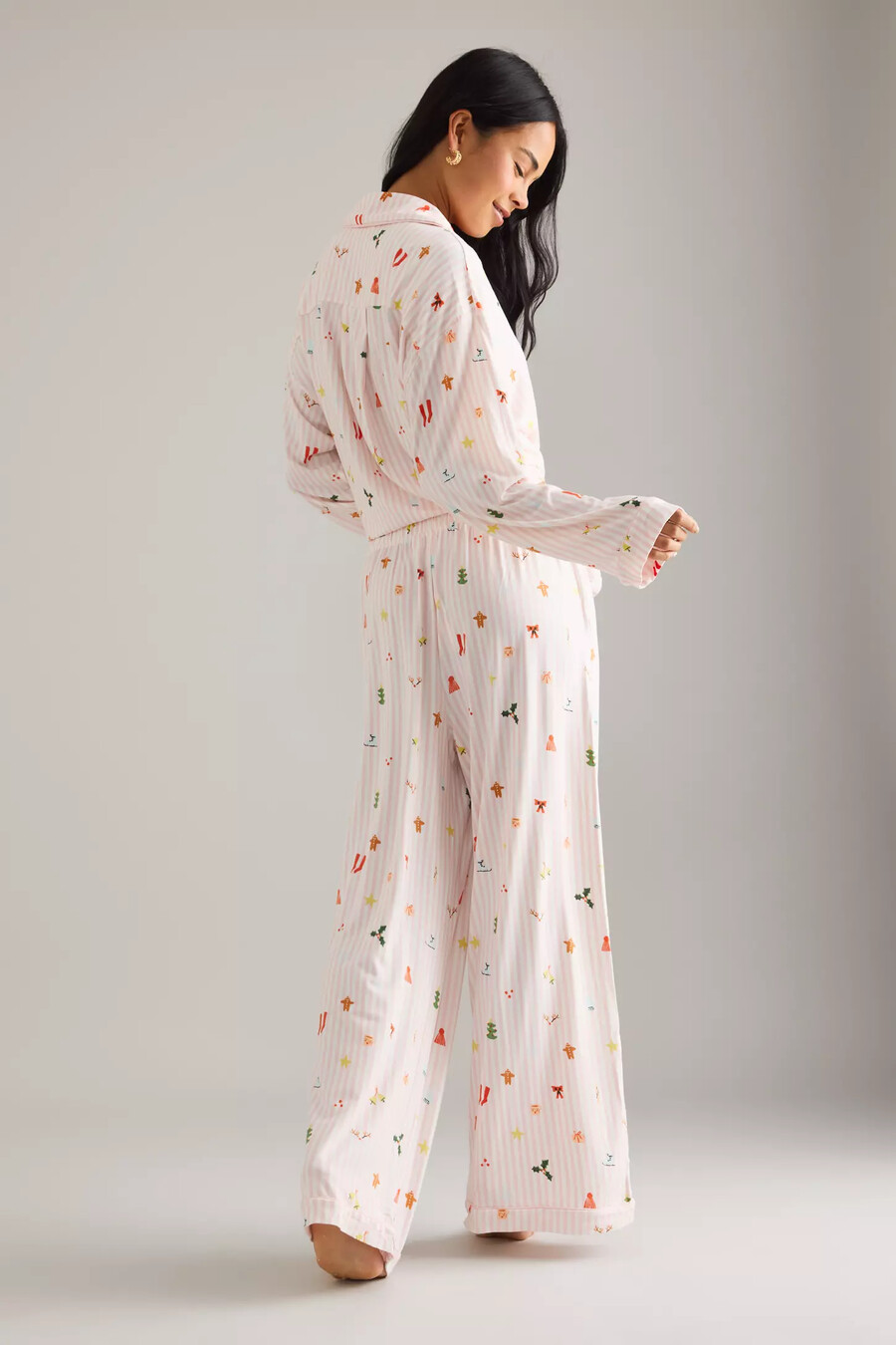 the briar piped pyjama bottoms