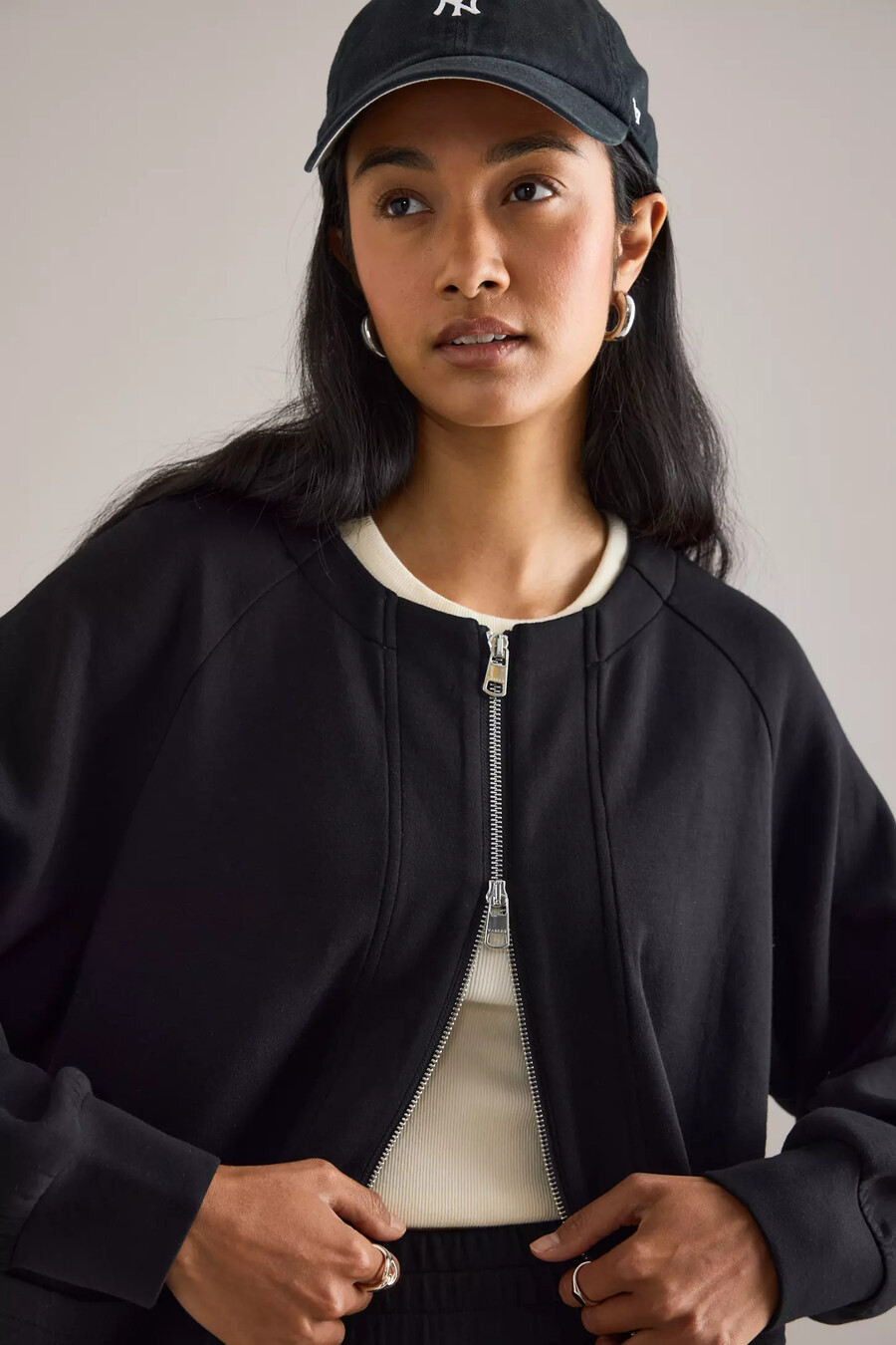 varley augusta zip-through sweatshirt